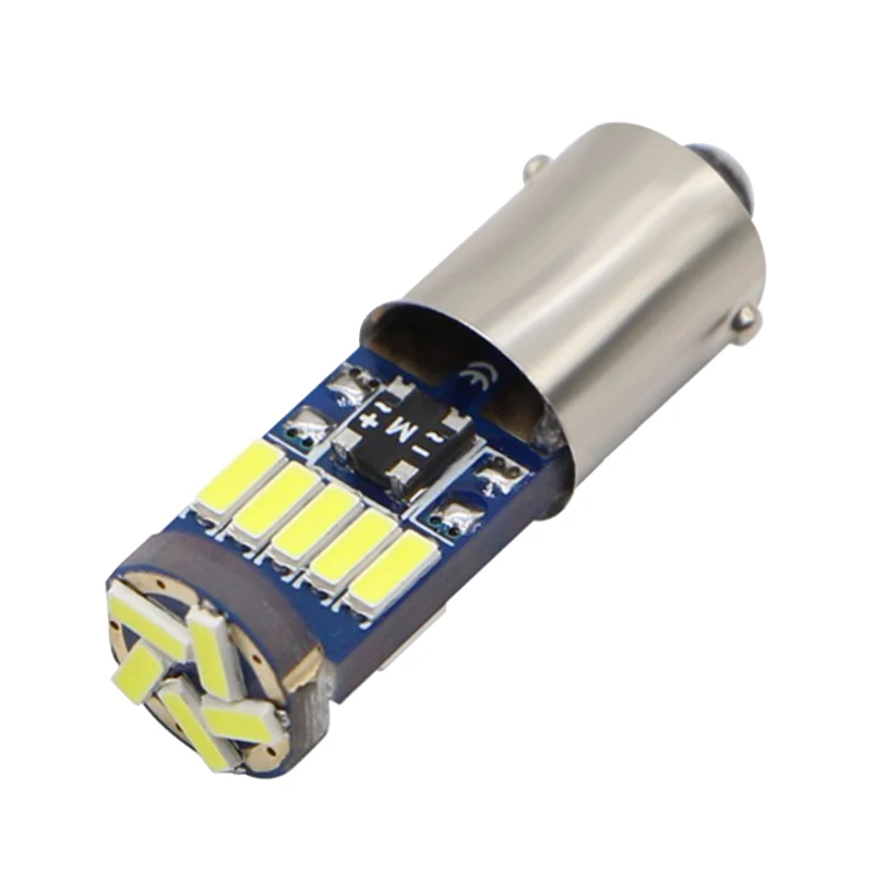 10pcs BA9S LED H6W T4W 15 LED ڵ ĸ ׸  4014 SMD ڵ ̼ ÷Ʈ Ʈ   ؼ DC12V
