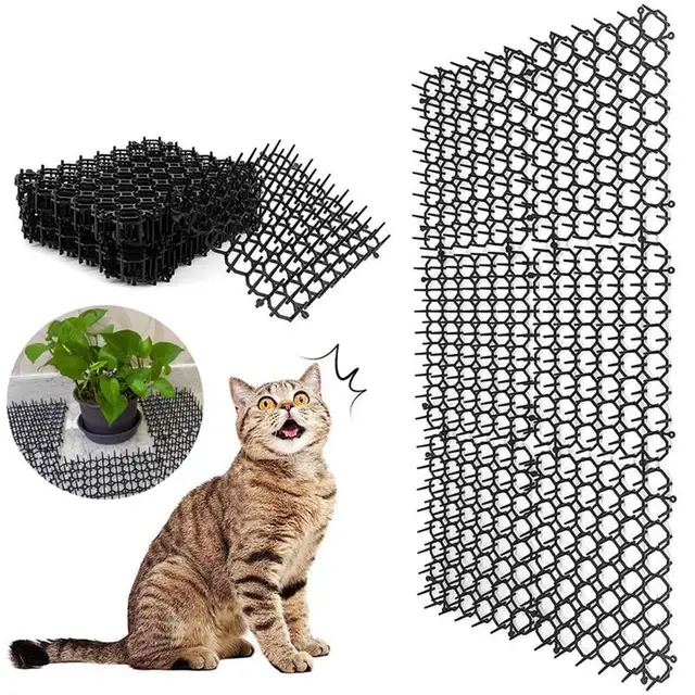 Macska Tüskék 12 Pack Cat Elretterrenták Mat Elrettentő Anyagok Ásás Kutyákhoz Macskapriasztrák Beltéri Bútorok Háziállat -Elrontó Szőnyegek Szőnyeg - Image 2