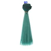 1pcs Hair Refires Bjd Hair 15cm*100CM Blue Green Purple Color Short Straight Wig Hair for 1/3 1/4 BJD Diy 2