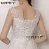 BEPEITHY Customized Lace Wedding Dress Court Train For Women Bride 2023 Sleeveless Princess Bridal Ball Gown Vestidos De Novias 6