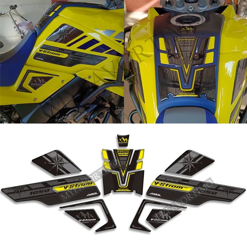

Motorcycle For Suzuki V STROM VSTROM DL 1050 XT 1050XT DL1050 Adventure Tank Pad Protector Stickers Decals