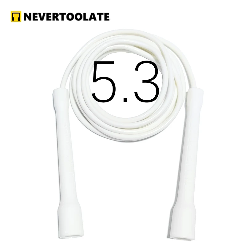 Long CC handle 15cm robust anti break easy hold beginner soft pvc jump rope skip freestyle elevate excersise fitness 6
