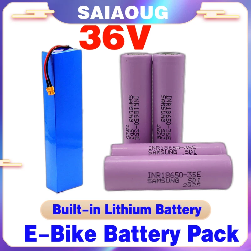 Batterie au lithium-ion (36 Volts) (12,8Ah) Style Lézard pour Vélo Éle