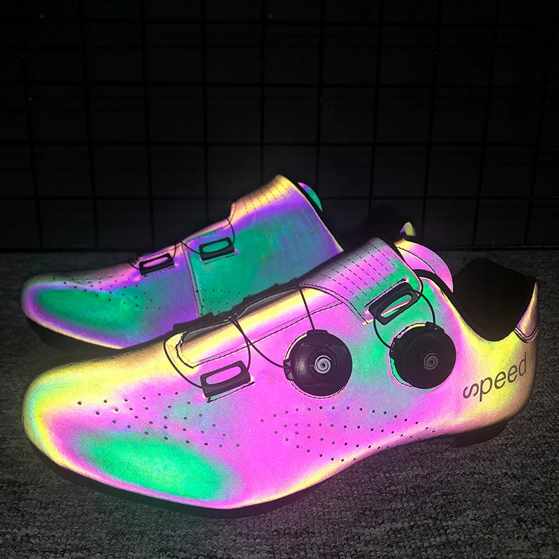 Cycling Shoes Men's Outdoor Road Bike with Peloton Bike Compatible Night Reflective Road Shoes