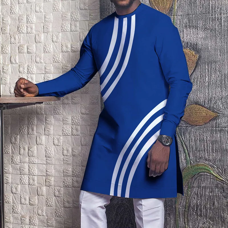 african fashion designers S-4XL African Clothes Summer Fashion Style African Men Long Sleeve Polyester Shirts Dashiki African Men Shirts african suit Africa Clothing