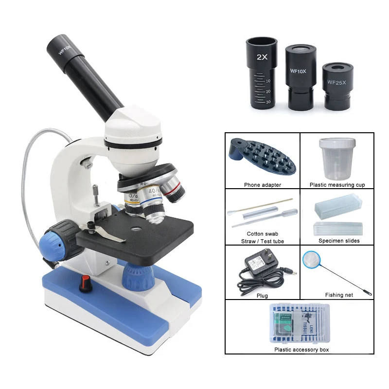 MICROSCOPE MONOCULAIRE A LED SANS FIL 600X