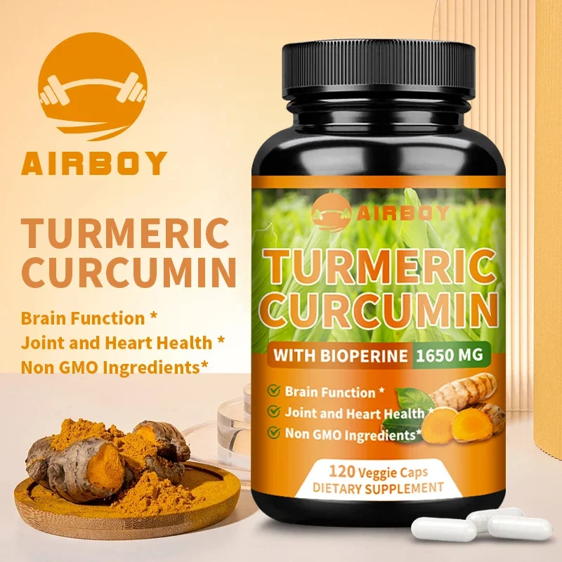 Turmeric Curcumin Capsules with 95% Curcuminoids for Joint Brain Cognitive & Digestive Health Antioxidant