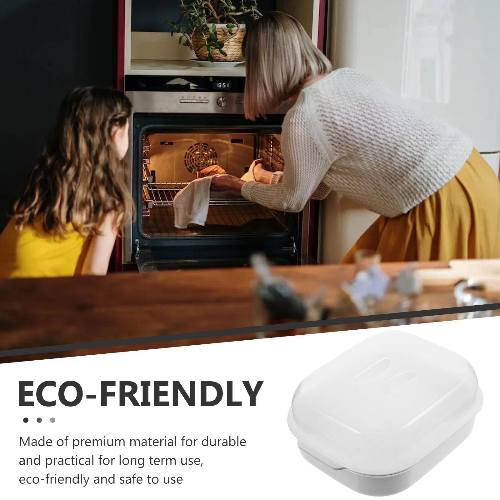 Microwave Safe Food Basket Premium Material Kitchen Cookware Microwave Oven With Vent Hole For Home Garden