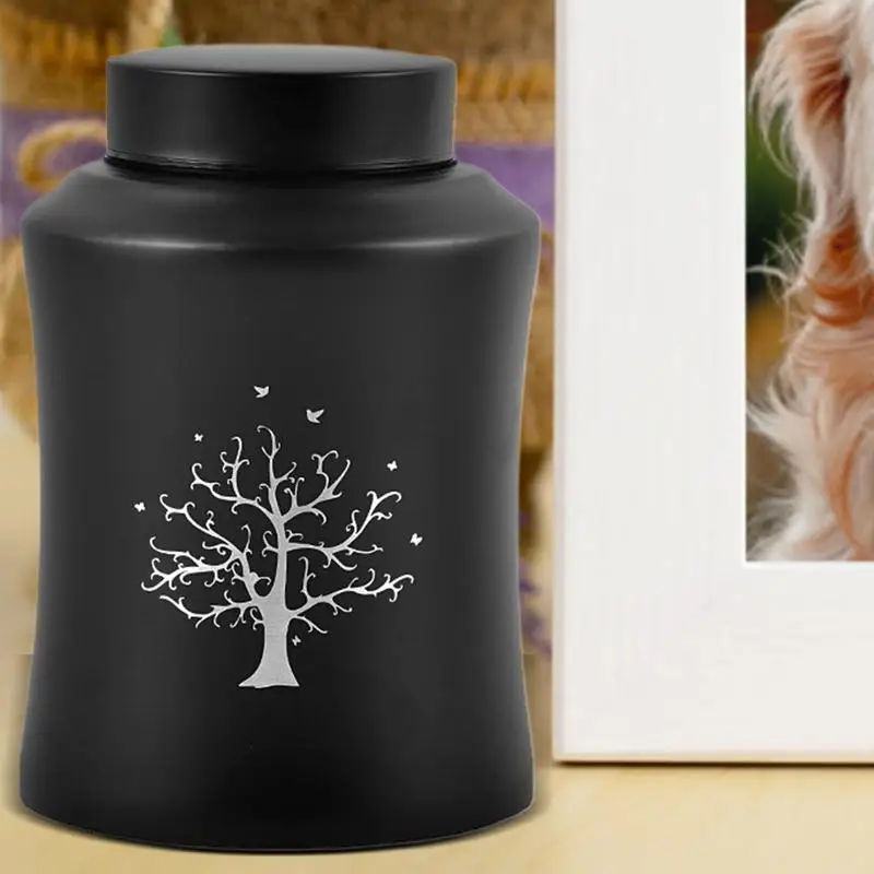 Cremation Urn Pet Urns For Ashes Stainless Steel Ashes Cat Dog Urns Memorials Elegant Secure Closure For Cremation In Living