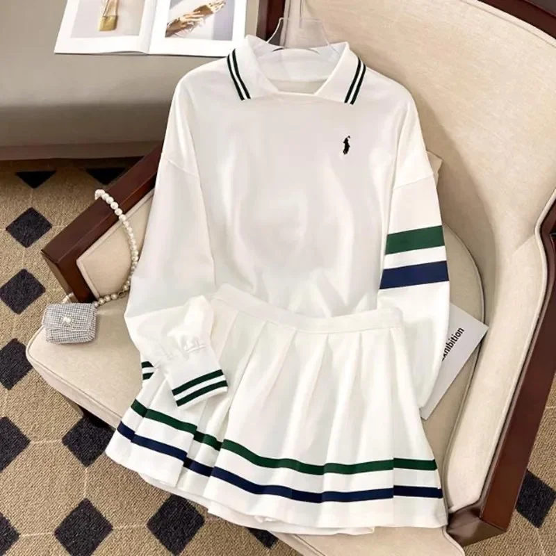 Sports Clothes Spring Summer Women's Golf Wear Golf Suits Sports Tee + Skirt Casual SweatSuit Set Women's New Two Piece Set Clothing