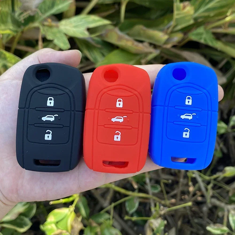 3 Buttons Silicone Car Key Case Skin Protect Ccover For Wuling Hongguang Baojun 630 730 560 310 Flip Remote Keychain Accessories