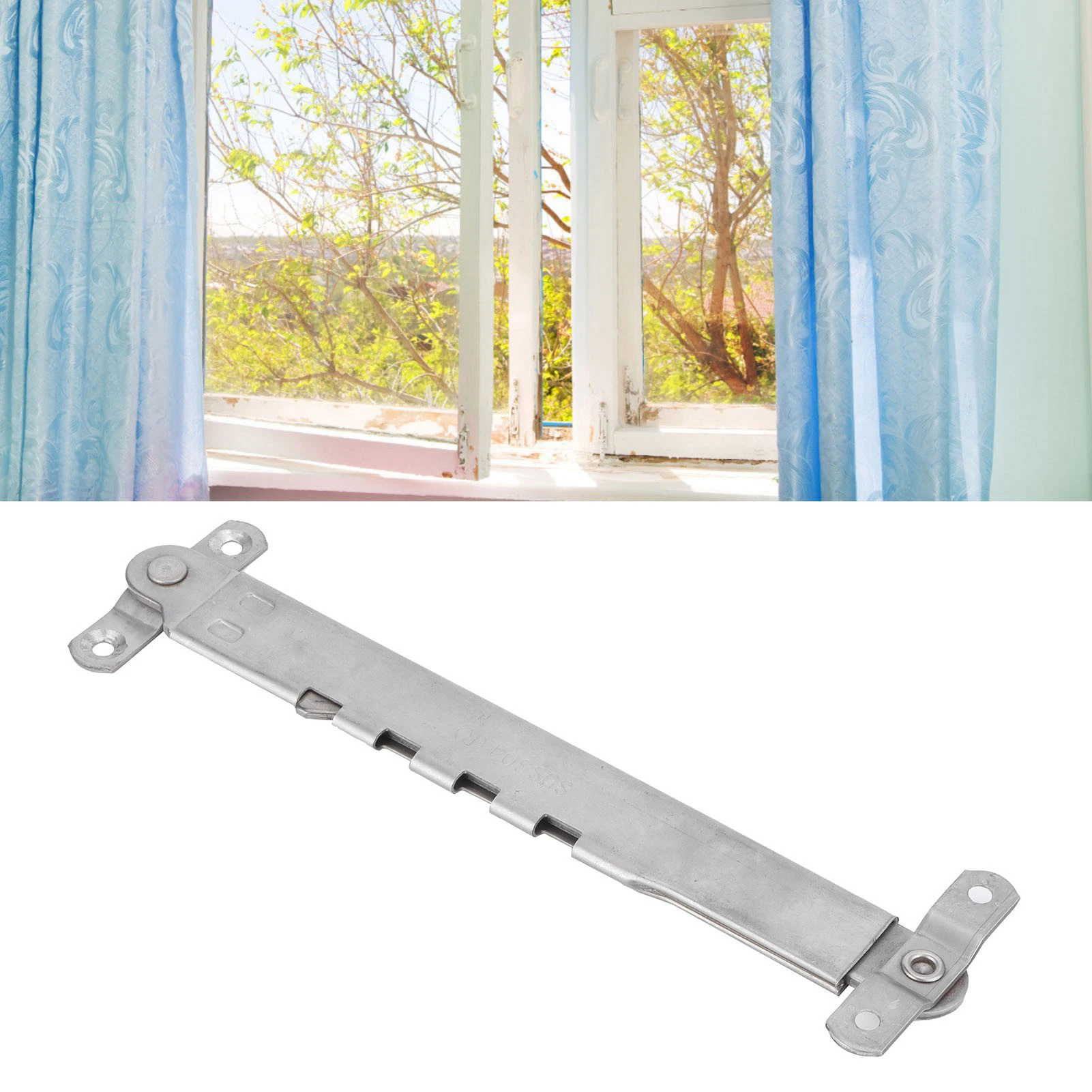 Wind Bracing Limiter Window Limiter Controller Stainless Steel Telescopic Wind Bracing Support Accessory Window Support