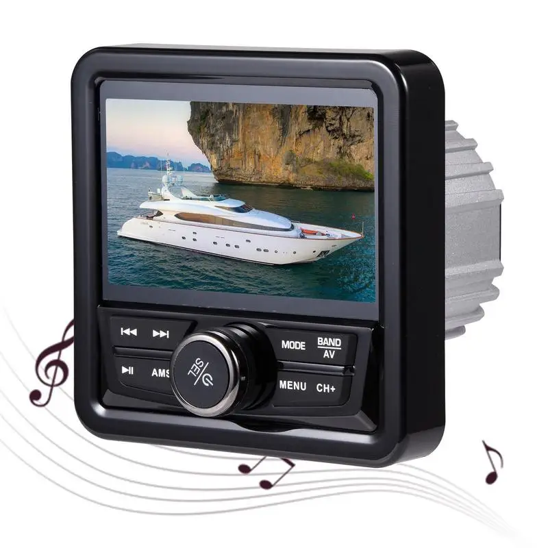 

Music Player For Boat MP5 Auto Speaker USB BT SD MP3 MP4 AVI MKV Subwoofer Automotive Electronics For Traffic Conditions News