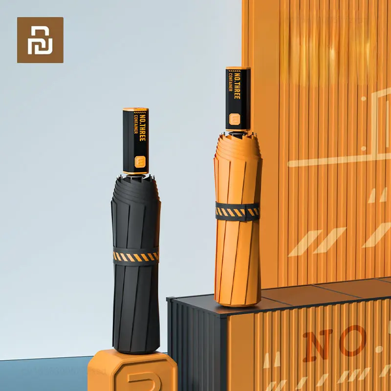 Guarda-chuva Automático Dobrável Youpin Zuodu Chuva e Chuva Duplo Uso Guarda-chuva para Carro Masculino Forte e Durável Grande Novo