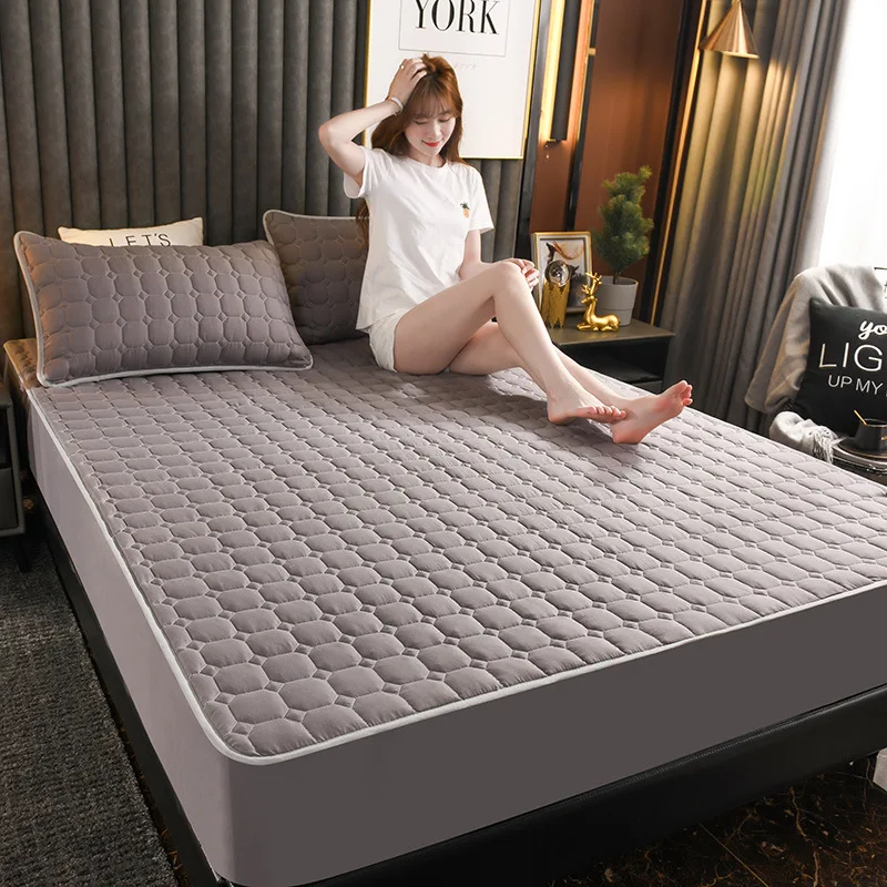 

Cotton Sanding Padded Bedding Padded Mattress Cover Bedding Pillow Cover Three-piece Mattress Protective Cover