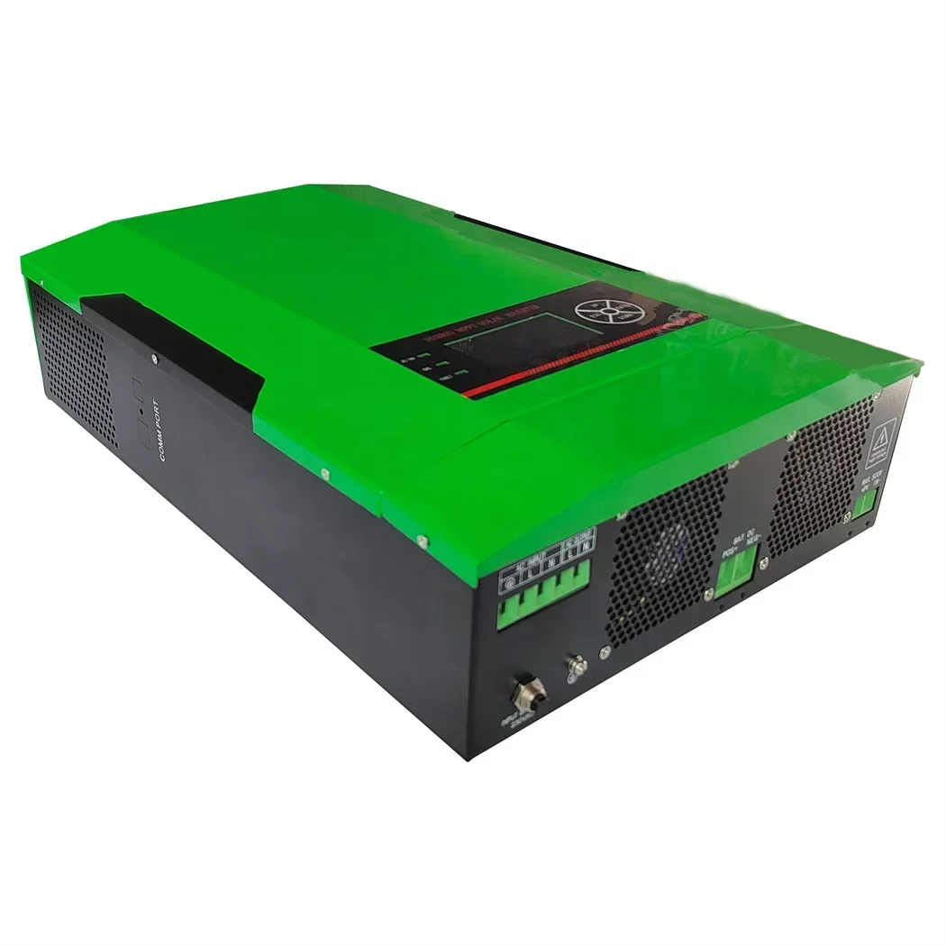 5500W Hybrid Solar Inverter Pure Sine Wave MPPT 100A 550VDC PV แผง ...