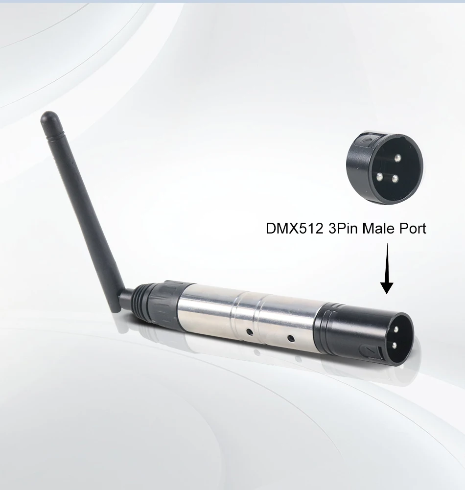 Description Picture 5 of itemDMX512 Dfi Controller 2.4G Wireless Transmitter Receiver For Disco DJ Party Bar Stage Par Moving Head Beam Laser Lighting