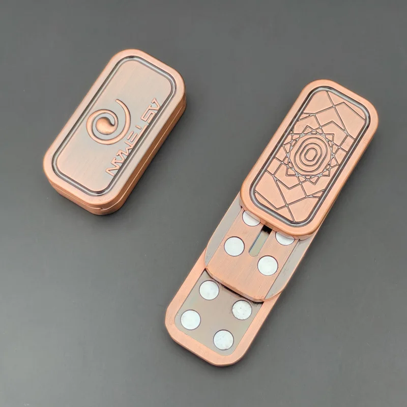 EDC Magnetic Fidget Slider Metal Magnetic Slider Block For Adult ADHD Anxiety Stress Relief Push Fidget Toys Best Gifts