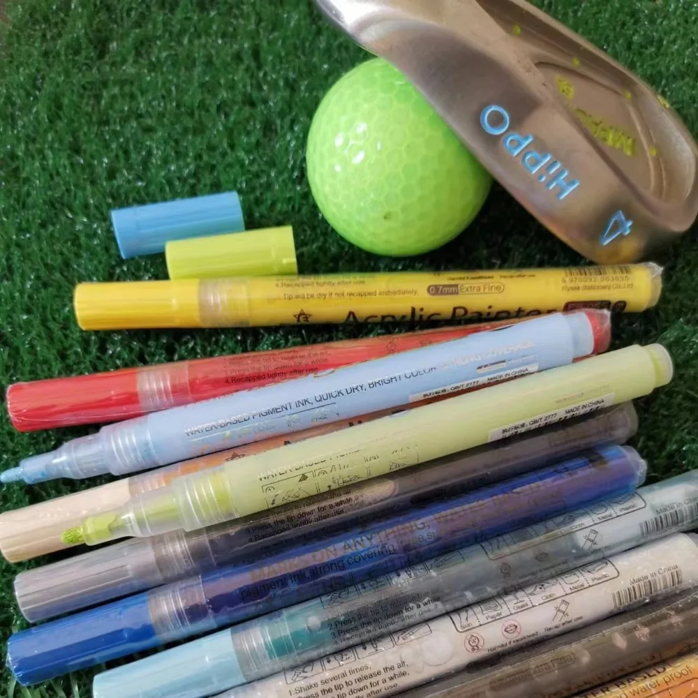 

Golf Club Waterproof Waterproof Covering Power Strong Sunscreen Pen Acrylic Painter Golf Color Changing Pen Acrylic Ink Pen