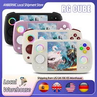 Портативная игровая консоль ANBERNIC RGCube, Android 13, игровой плеер, 3,95 дюйма, IPS-экран, Unisoc T820, RGB-подсветка, RG-куб, двойной высокий динамик