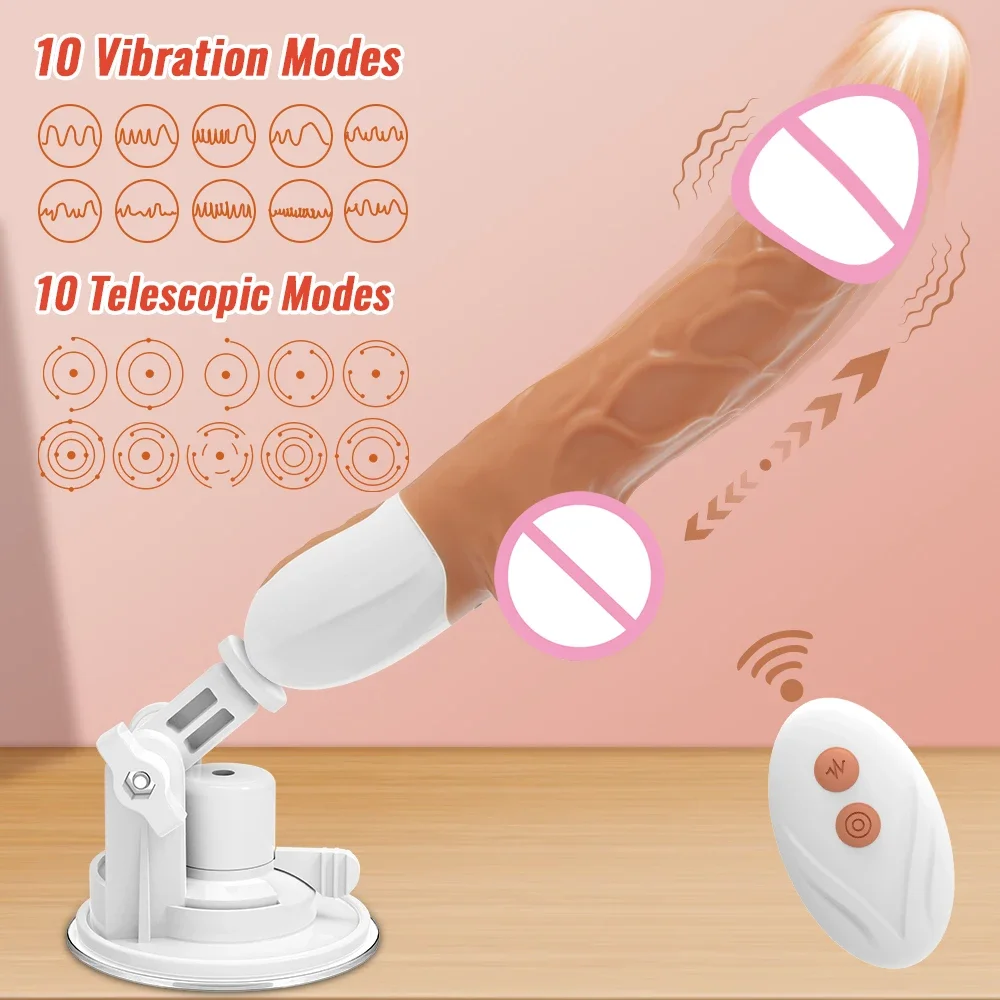 Remote Control Telescopic Dildo Sex Machine G spot Vibrator Women Thrusting Dildo Female Anal Vagina Stimulator Sex Toys