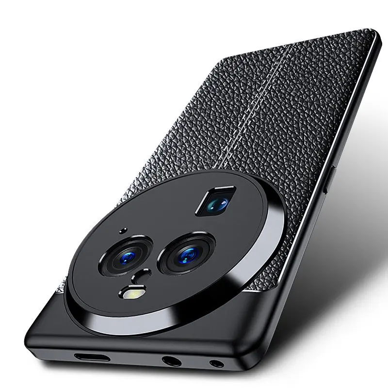 Per Oppo Find X6 Pro Case Per Oppo Find X6 Pro Cover Antiurto Tpu Soft Leather Phone Coque Fundas Bumper Per Oppo Find X6 Pro