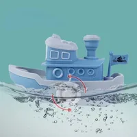 New Baby Bath Toys Cute Cartoon Ship Boat Clockwork Toy Wind Up Toy Kids Water Swimming Beach Game for Children Gifts Boys Toys 2