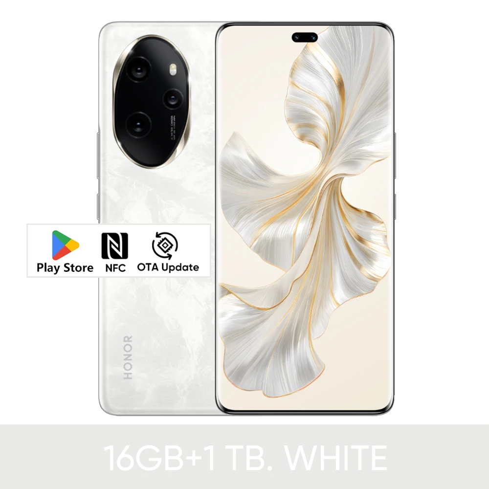 thumbnail image 1 of Teléfono inteligente HONOR 100 Pro 100pro de 6,78 pulgadas, Snapdragon 8 Gen2, cámara OLED, cargador súper rápido de 5000 mAh y 100 W, compatible con Google NFC OTA, 1 of 5