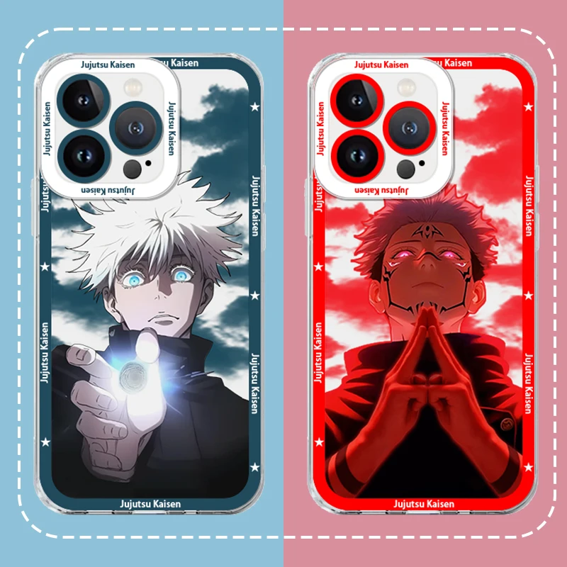 Jujutsu Kaisen Gojo Satoru & Ryomen Sukuna Transparent Phone Case Cover