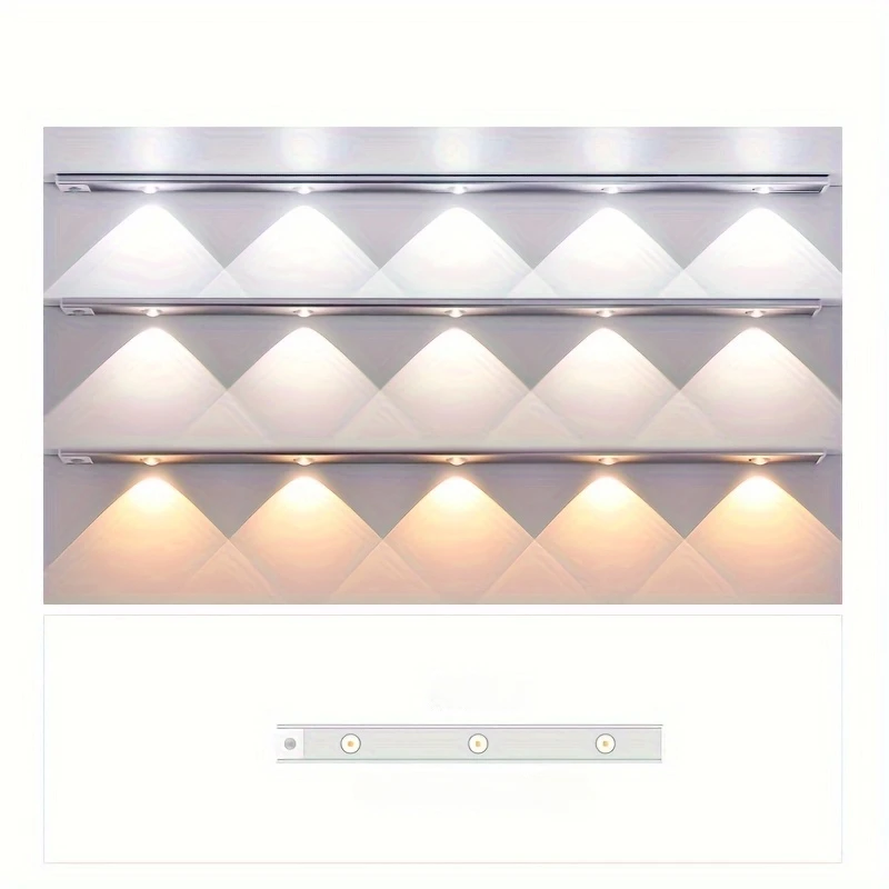 thumbnail image 1 of Lámpara LED con sensor de movimiento para armario, ultrafina, con inteligencia de inducción, para cocina, dormitorio, armario, luces de noche, 1 of 5