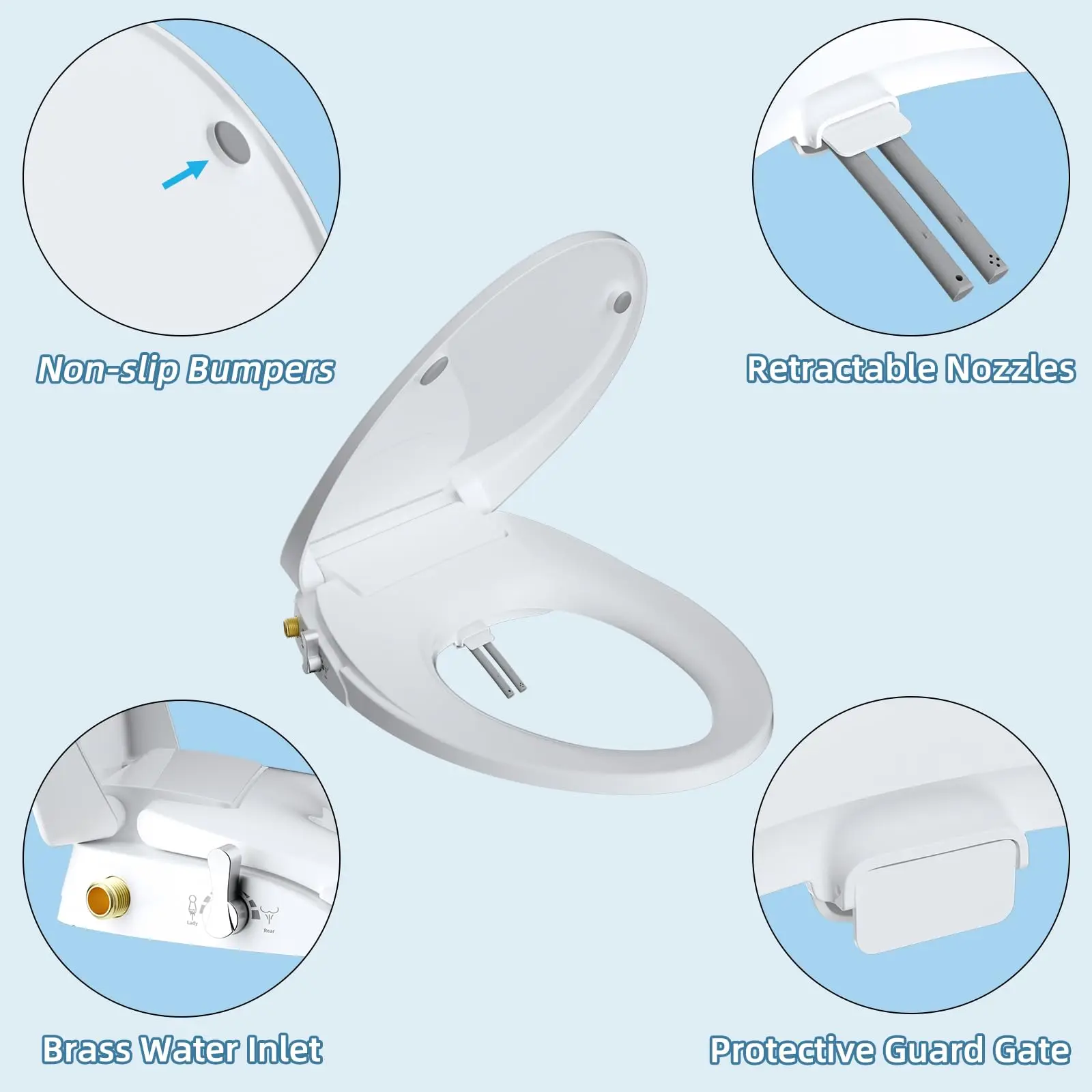 Slow Close Toilet Seats and Bidet 2