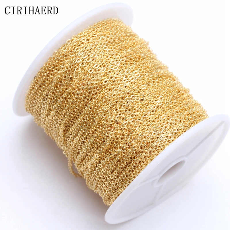 Тонкая позолоченная цепочка 1