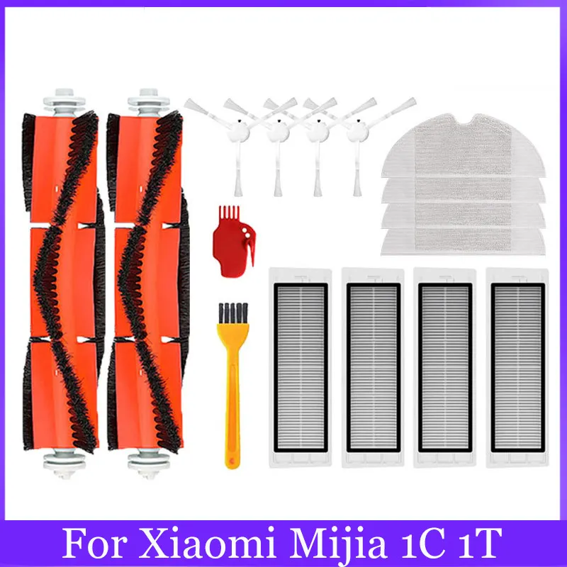 For Xiaomi Mijia 1C 1T Mi Robot Vacuum Mop Dreame F9 Robotic Vacuum Cleaner Hepa Filter Main Side Brush Mop Cloth Accessories