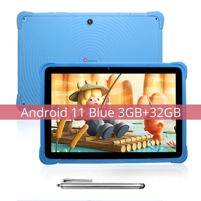 Cwowdefu 10.1 Inch Children Tablets Android 12 Quad Core 4GB 64GB WIFI6 6000mAh Learning Tablets