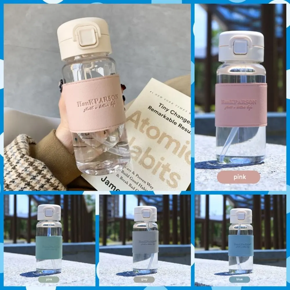 Water Bottle Sports Water Bottle Sports Bottle Plastic Water Bottle Cute With Straw Transparent Plastic Water Bottle Leak-proof Large Capacity Drinking Bottle Anti-fall Insulation Sleeve Cups Milk