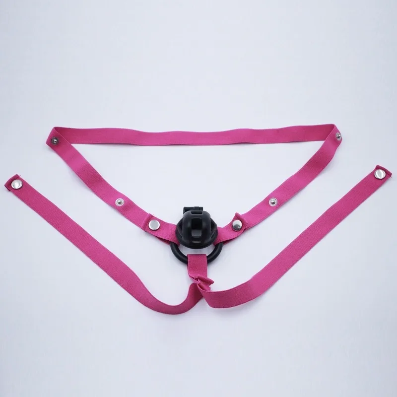 Auxiliary chastity belt for men with chastity cage use elastic anti-fall off sex toy