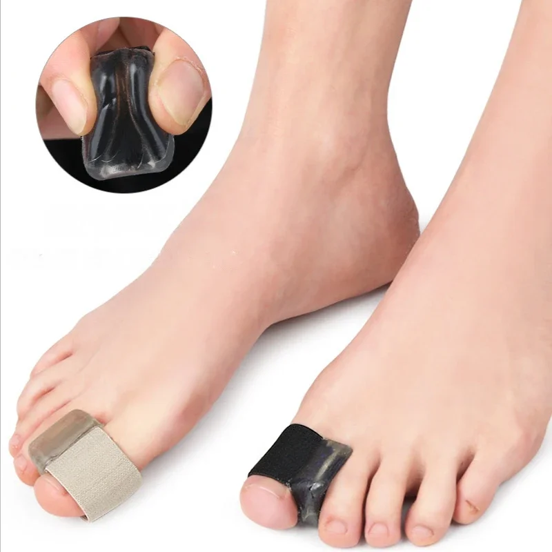 

2Pcs Gel Toe Separators Bunion Corrector for Bunion Overlapping and Hammer Toe Relief with Toe Spacers Silicone Toe Tube