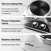 CUSIMAX Double Burners, 1800W Electric Hot Plate for Cooking Double Countertop Burner Portable Cast Iron Hot Plates 3