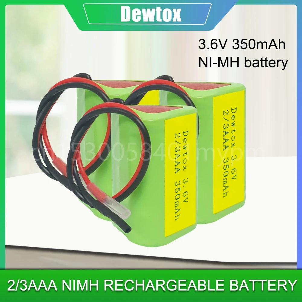 Batteria Ricaricabile Ni-Mh 3.6V 2/3Aaa 350Mah Con Cavo 3 * Batteria 2/3 Aaa Per Giocattoli Per Apparecchiature Mediche Per Circuiti Stampati