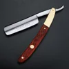 Redwood Handle Traditional Shaver Men's Manual Shaver Carbon Steel Manufacturing Shaver 4