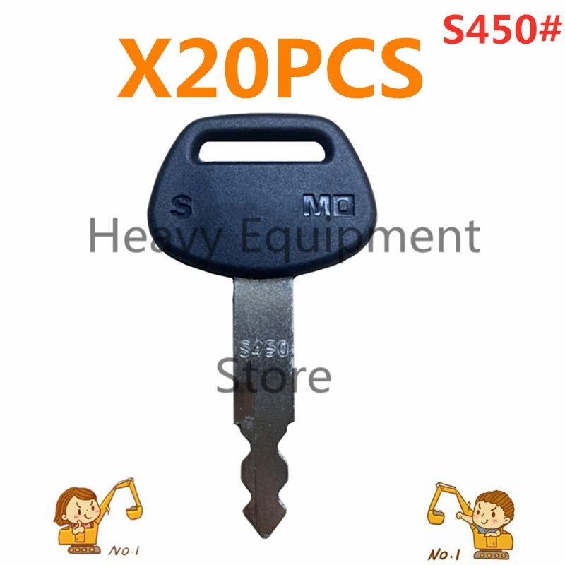 

20 Pcs Heavy Equipment Ignition Keys fits Case S450 Linkbelt JCB Sumitomo Excavator