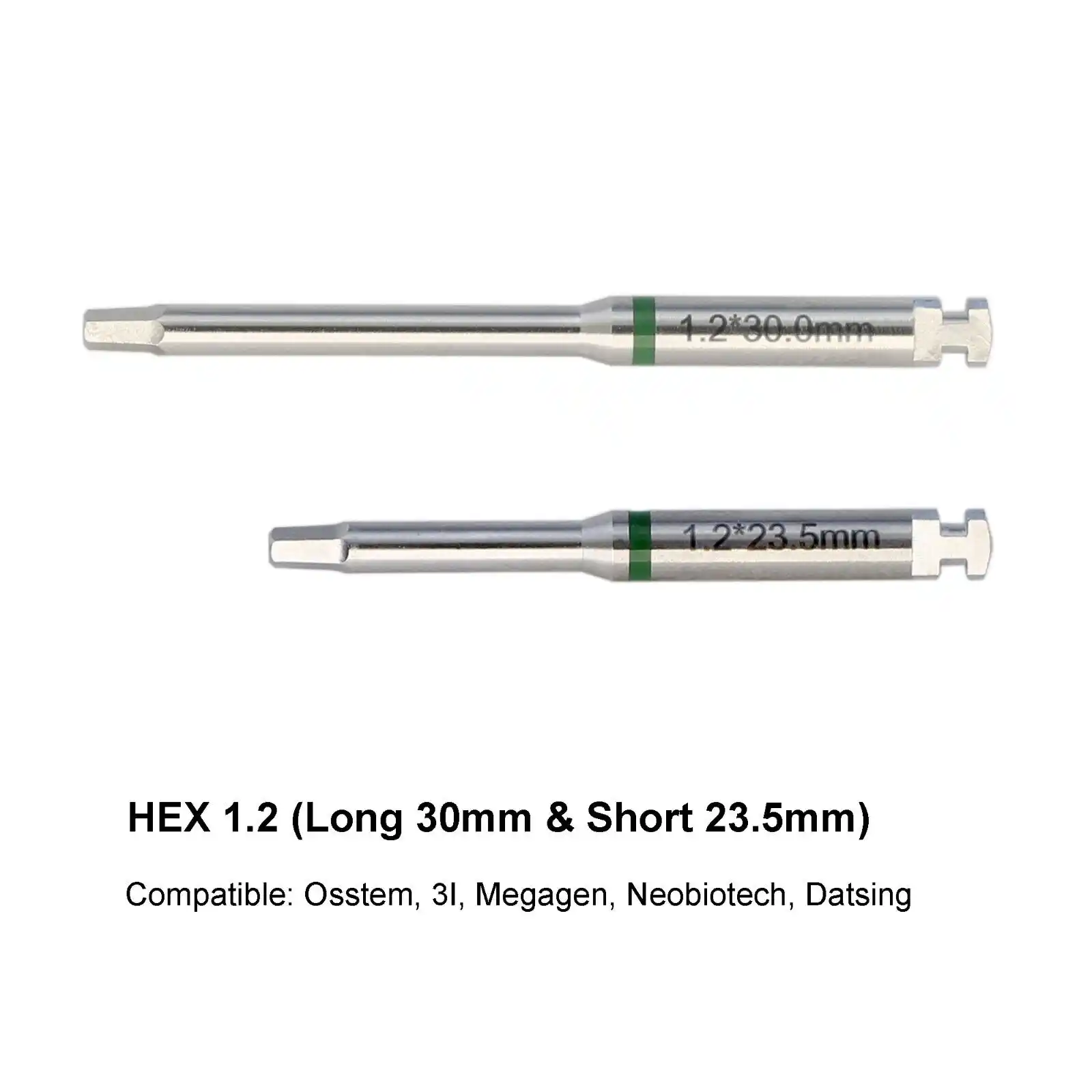 1.25 Hex Dental Implant Driver - Compatible With Zimmer, Cortex, ABT, Ticare Implants