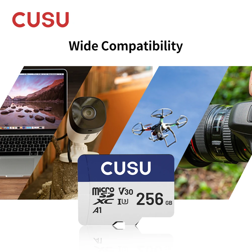CUSU tf SD ī, 128G 256G ޸ ī,  A1 U3 C10 V30, ȭ ī޶  ķ PC º