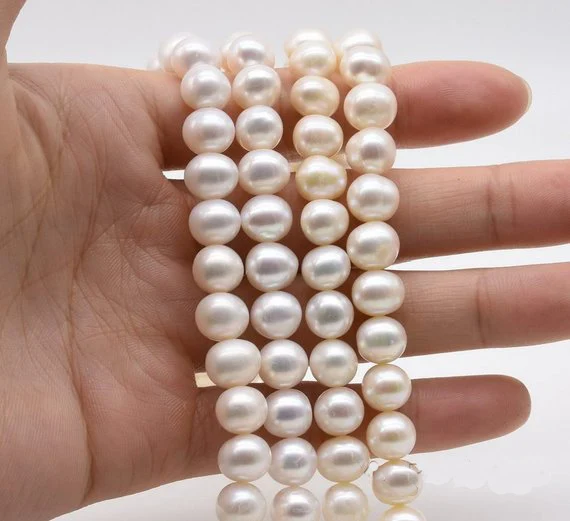 

Unique Design AA Store,8-9mm White Pink Lavender Genuine Freshwater Pearl Loose Beads,DIY Jewelry For Necklace Bracelet