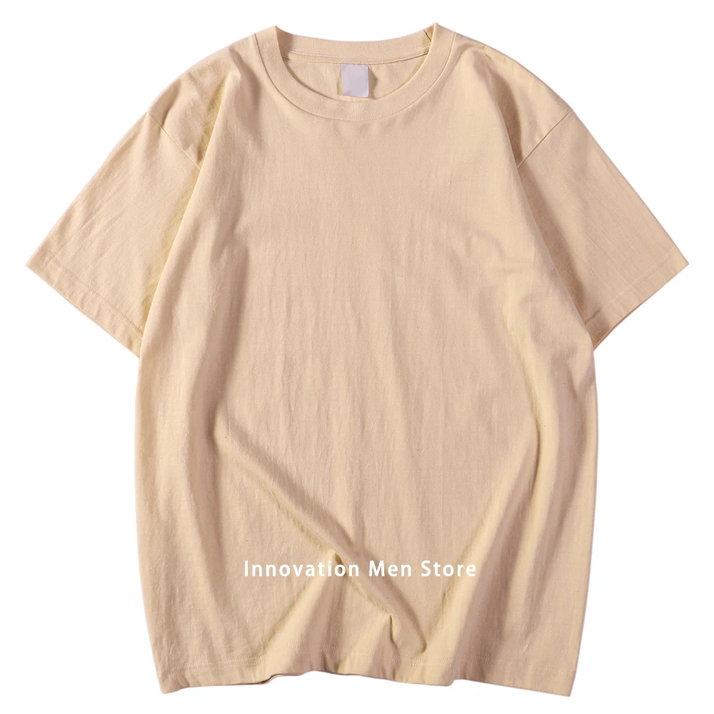 Neue Bonbonfarbene 100% Baumwoll-T-Shirts für Männer und Frauen in 14 Farben Übergroße Kurzarm-Shirts Hochwertige Marken-T-Shirts Weiche T-Shirts – Detail 19
