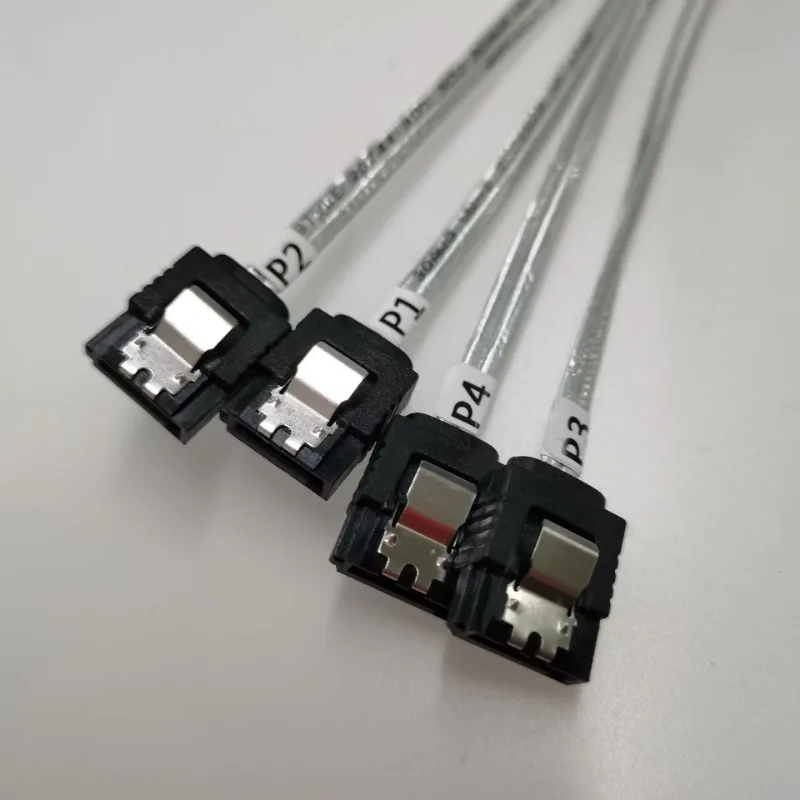 90 도 직각 12 기가바이트/초 HD 미니 SAS SFF-8643 SATA 하드 드라이브 데이터 서버 전송 라인 케이블 50CM