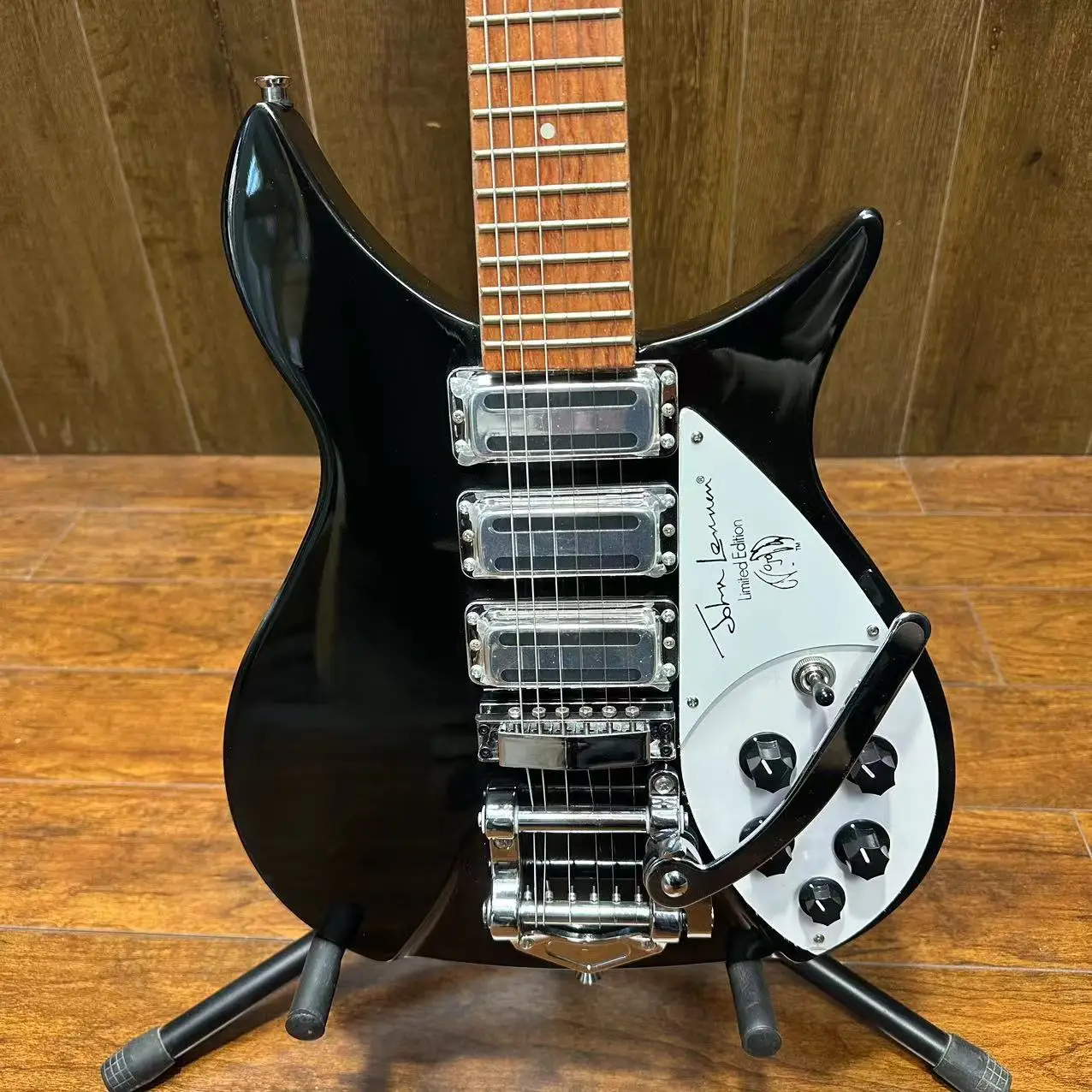 Rickenbacker 325 Electric Guitar With Tremolos System Bridge Black Color High Quality Guitarra