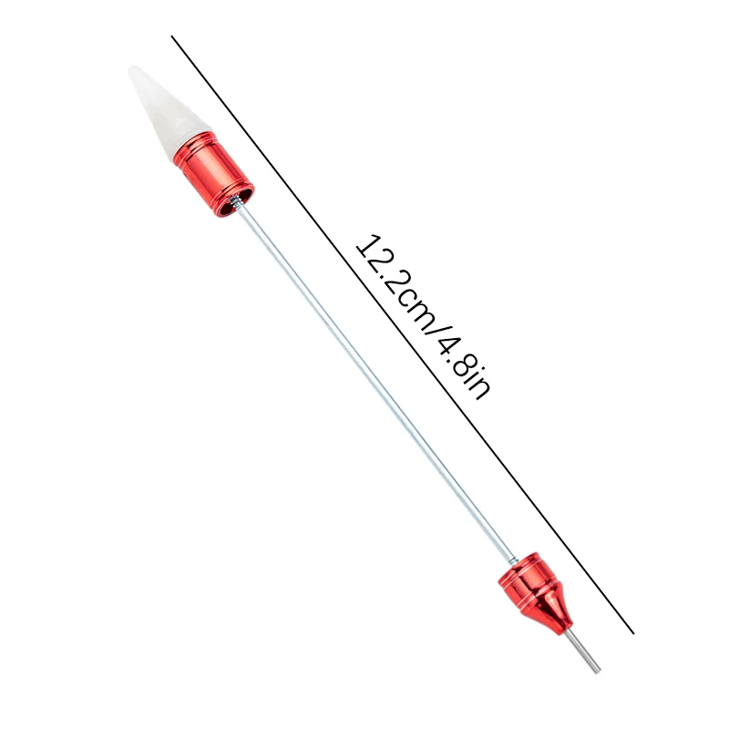 1pcs Beadable Nail Art Tool Double Head Point Drill Pen With Crayon Head Suction Drill Tool Pen Nail Art Double Pull Line Pen 6