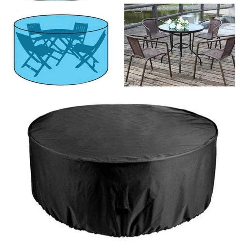 Table Chair Set Dust Cover Outdoor Garden Patio Large Round Waterproof Furniture Protector All