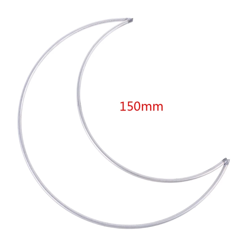 Moon Dream Catcher Macrame Material Accessories Crafts Accessory for DIY Home Living Room Wall Decoration 5